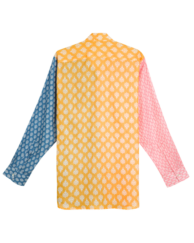 MAASAI II SHIRT IN PINK, BLUE AND YELLOW