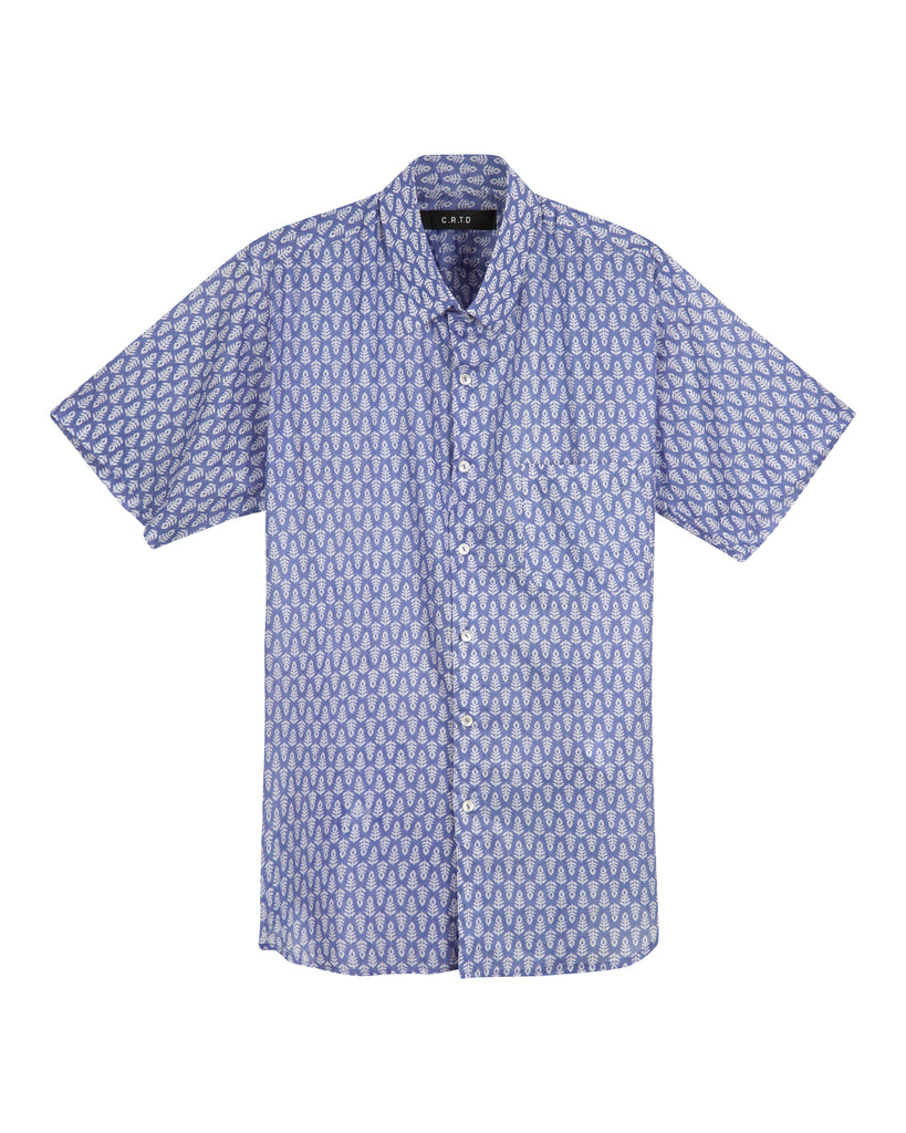 MANDA SHORT SLEEVE SHIRT IN ROYAL BLUE