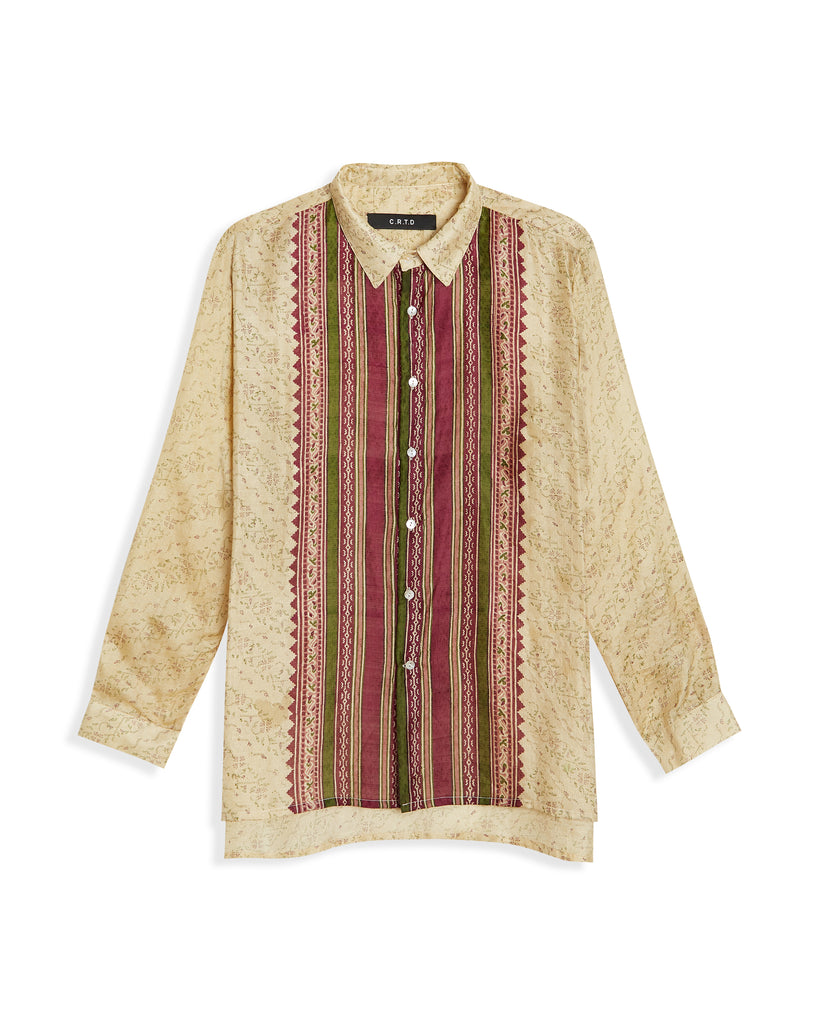 SILK SARI SHIRT #002