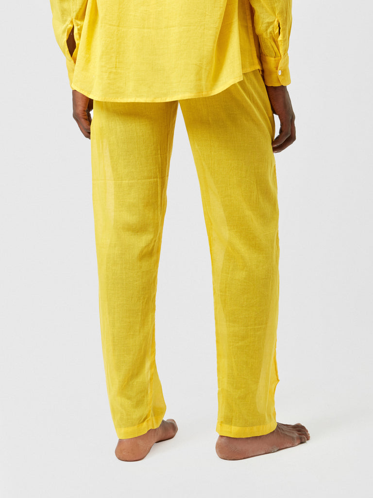 ESSENTIAL TROUSERS IN MUSTARD YELLOW